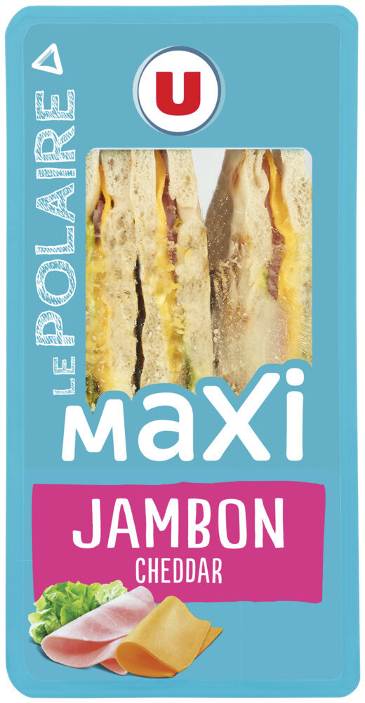 Sandwich maxi club, pain polaire, jambon cheddar - Produit