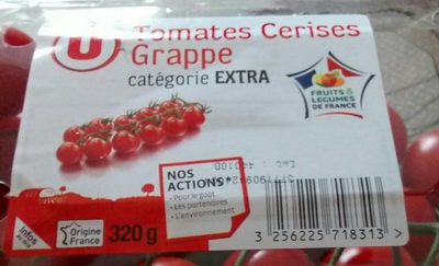 Tomate cerise en grappe, catégorie Extra - Nutrition facts - fr