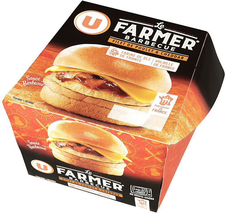 Burger le Farmer filet de poulet sauce barbecue - Produkt - fr