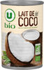Lait de coco issu de l'agriculture biologique Bio - Produit
