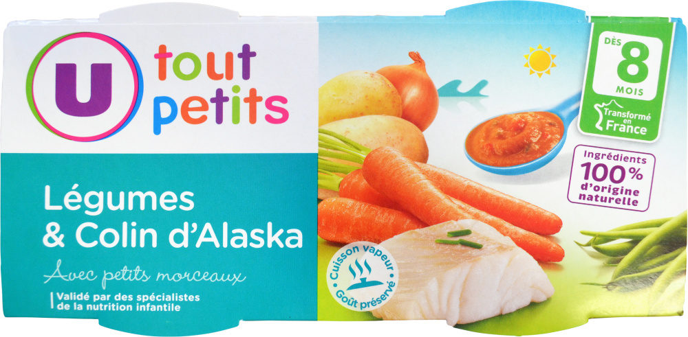 Bols légumes & colin d'Alaska 8m - نتاج - fr