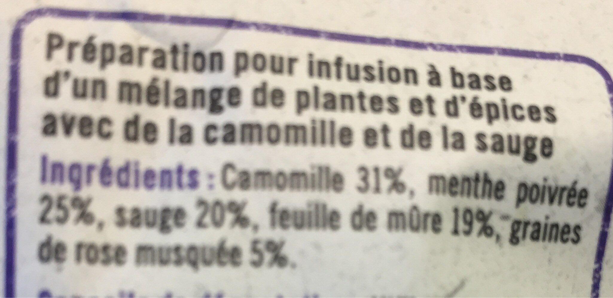 T'es cool - Nutrition facts - fr