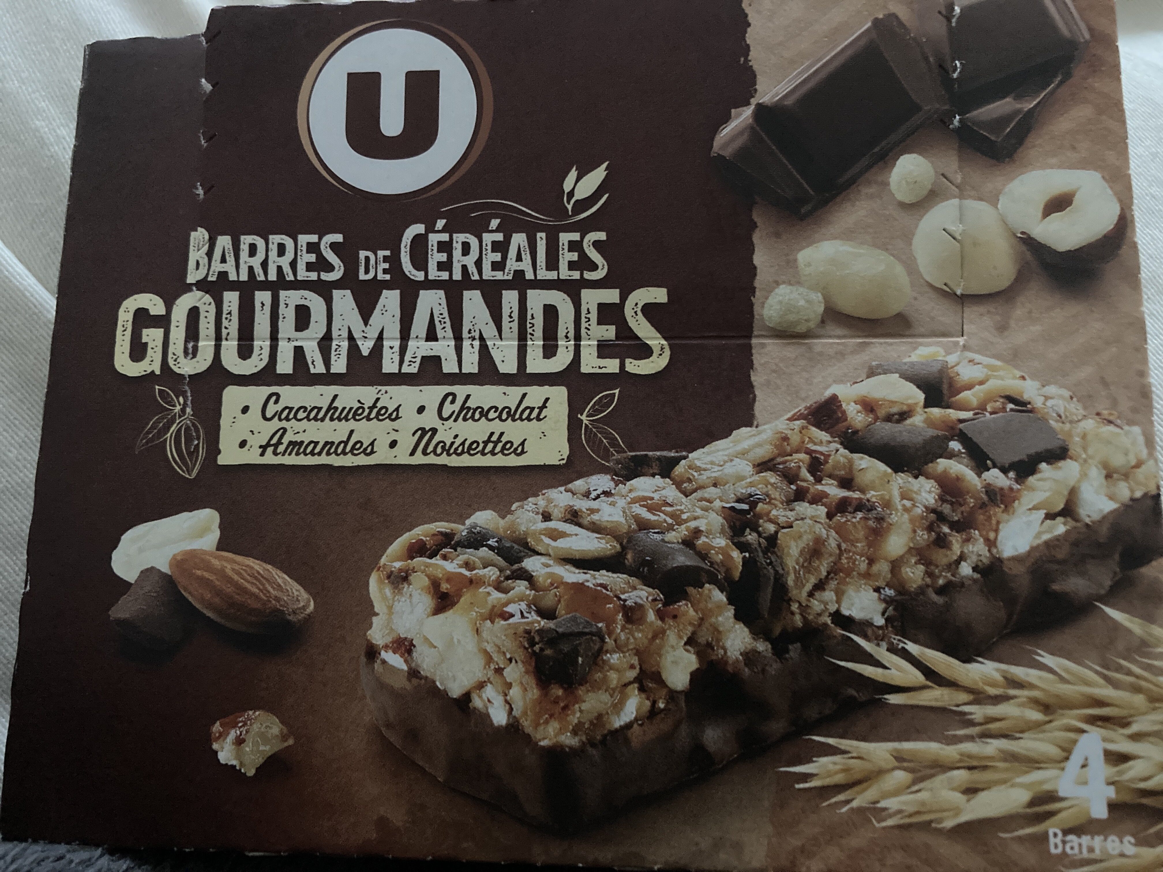 Barres de céréales chocolat cacahuètes - Product - fr