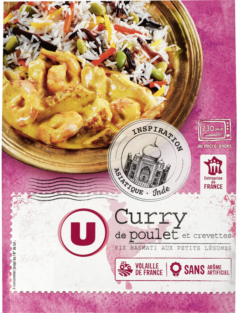 Curry de poulet et crevettes - Product - fr