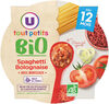 Assiette spaghetti bolognaise U_TOUT_PETITS Bio - Produit