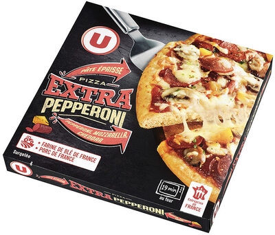 Pizza pâte épaisse pepperoni poivron - Produit