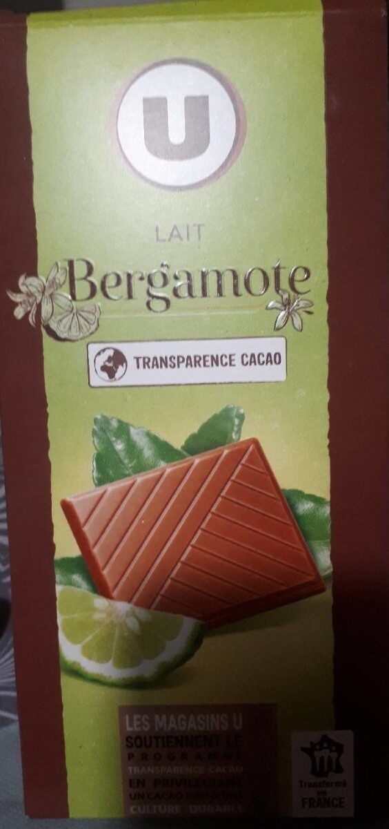 Chocolat au lait bergamote - Produkt - fr