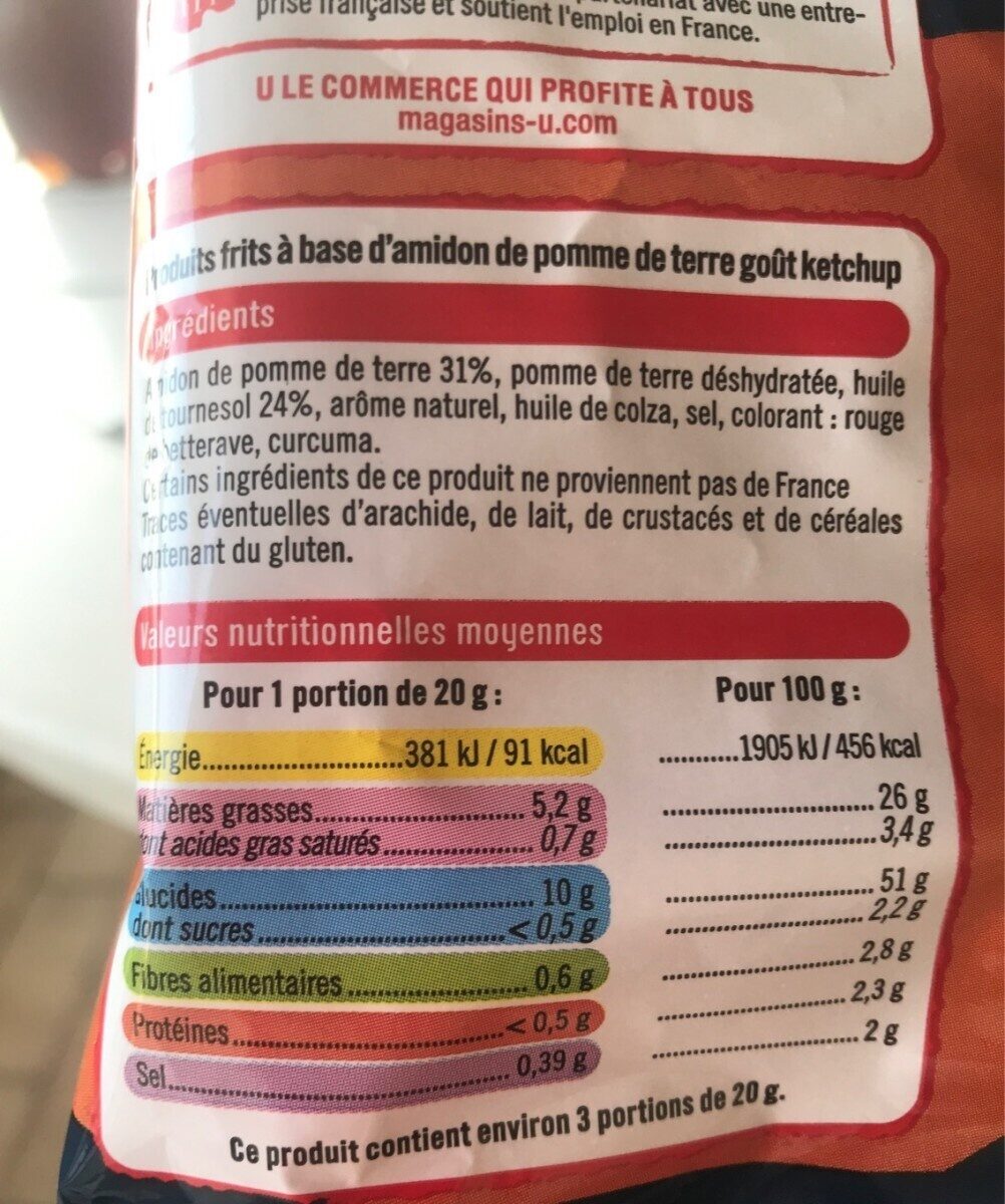 Frit'max - Nutrition facts - fr