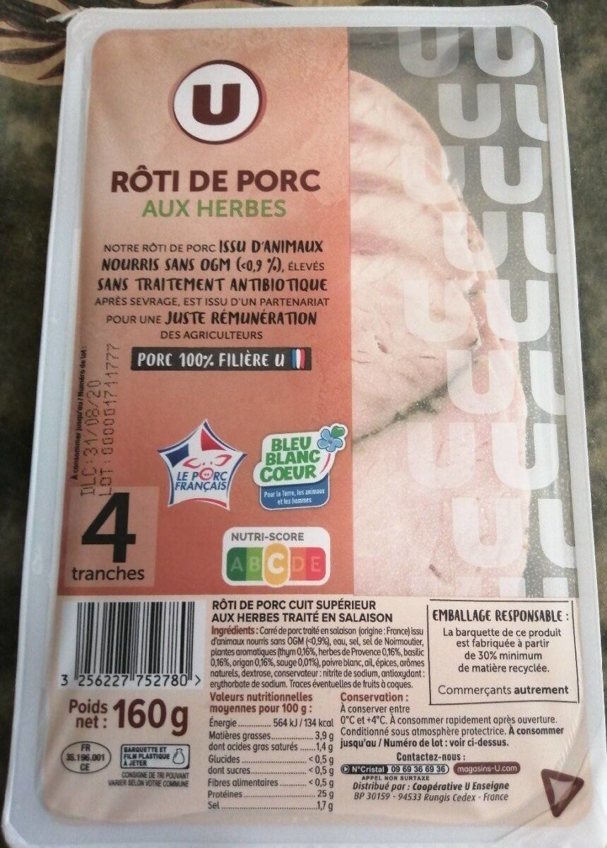 Roti de porc aux herbes - نتاج - fr