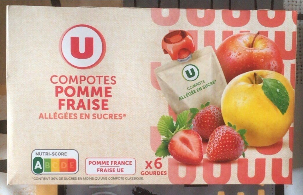 Compotes pomme fraise - Product - fr