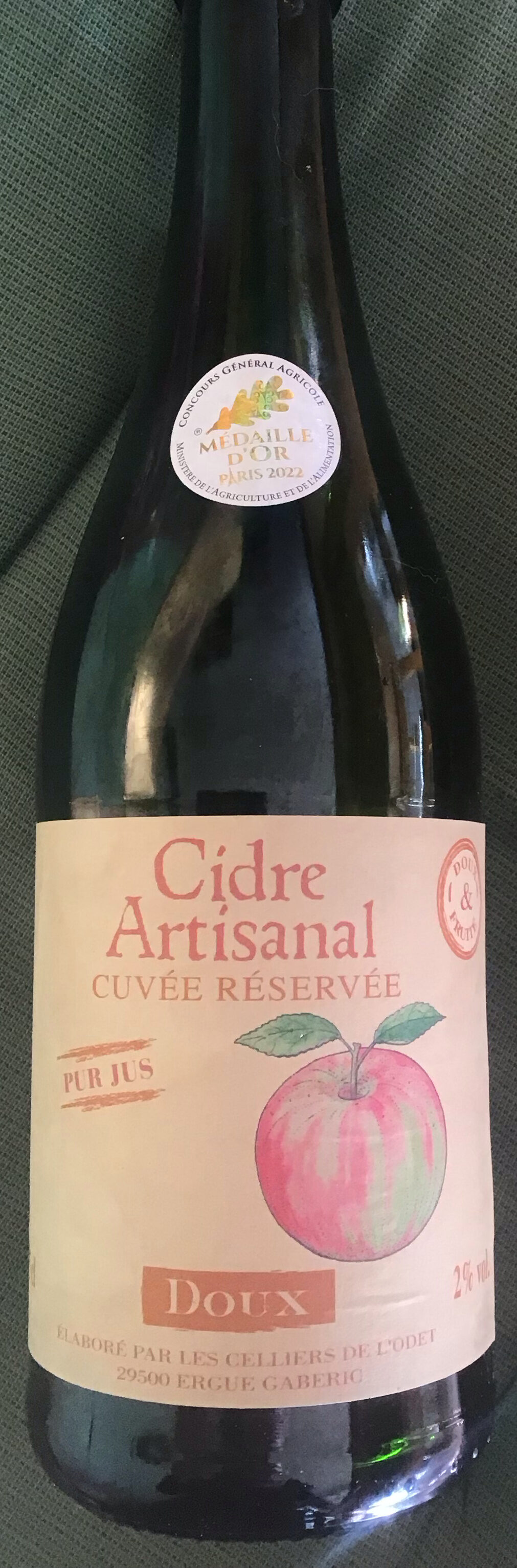 Cidre artisanal - Cuvée réservée - Produit