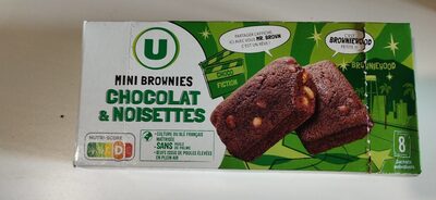 Mini brownies chocolat et noisettes - Product