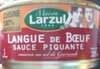 Bte 1 / 4 Langue De Boeuf Sauce Piquante Larzul - Producto