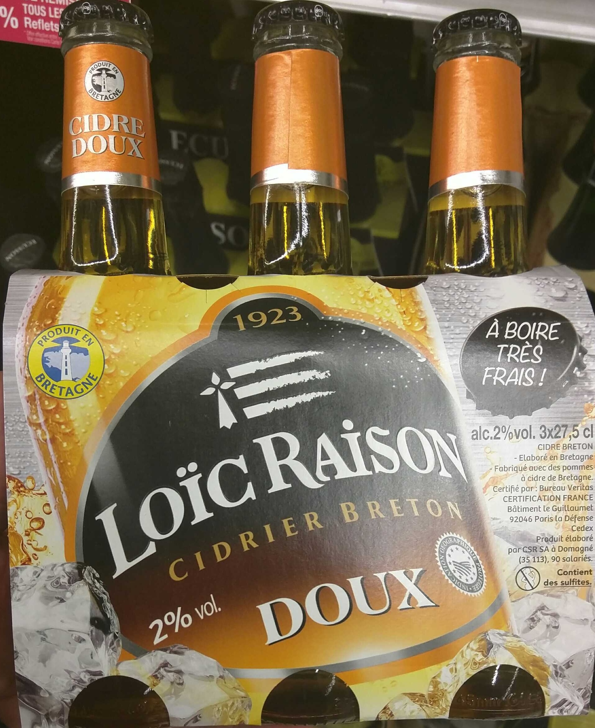 Cidre Breton Doux - Produit