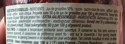 Groseille - Gelée extra - Ingredients - fr