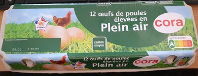 12 œufs de poules élevées en Plein air - Product - fr