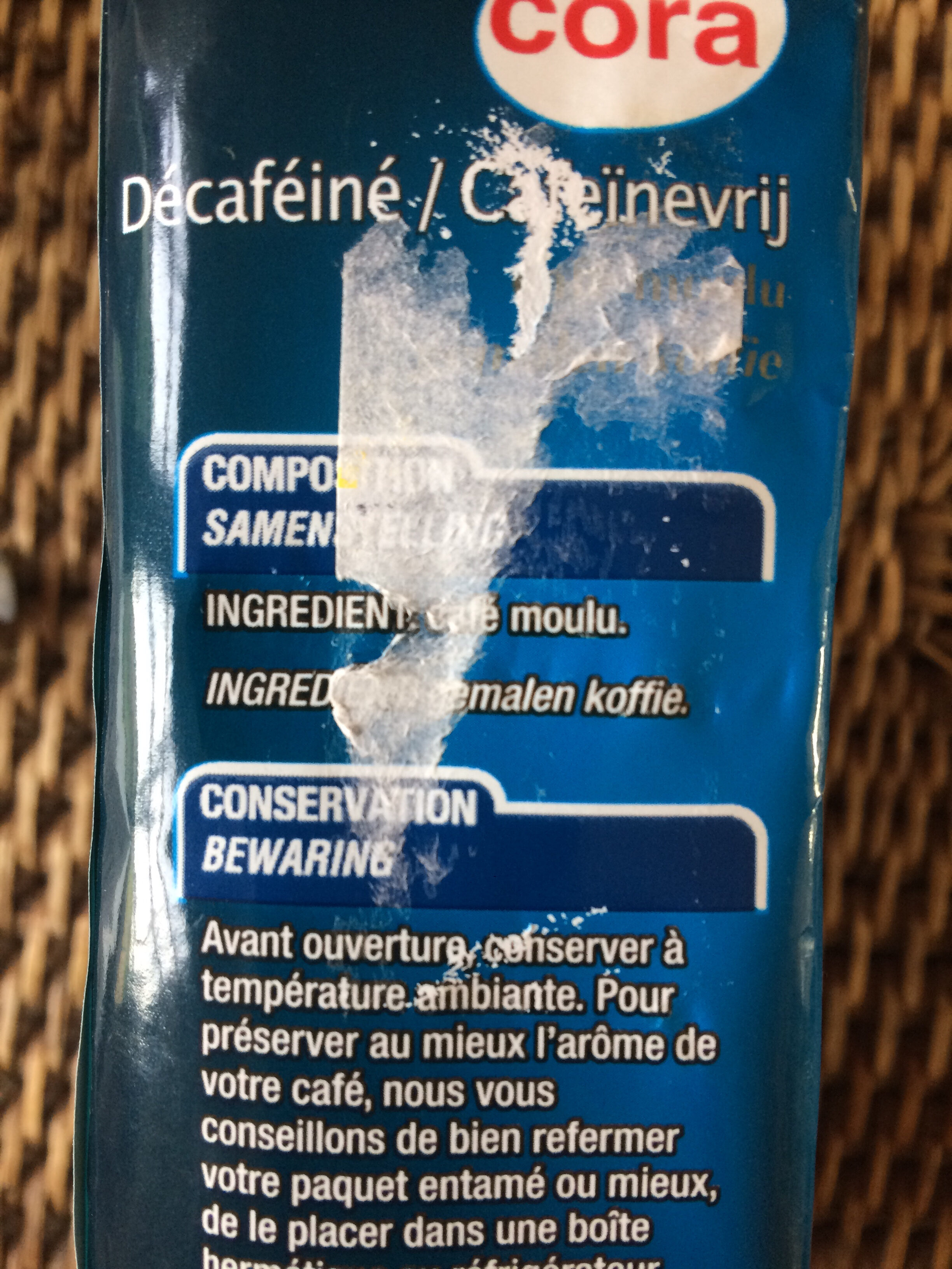 Décaféiné - Ingredients - fr