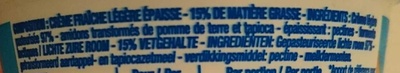 Crème fraîche Légère (15 % MG) - Ingrédients