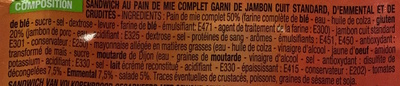 Maxi - Jambon emmental crudités - Ingrediënten - fr