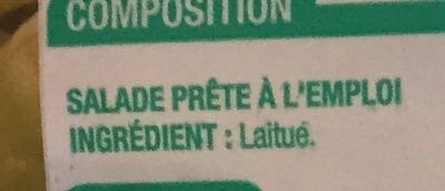 Coeurs de Laitue (Maxi Format) - Ingrédients
