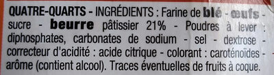 Quatre-quarts - Ingredients - fr