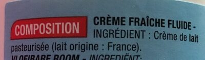 Crème Fraîche Entière - Ingredients - fr