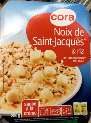 Noix de Saint-Jacques** & riz (sauce à la crème) - Produkt - fr