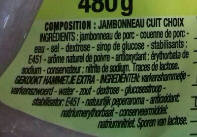 Jambonneau de porc - Ingredients - fr