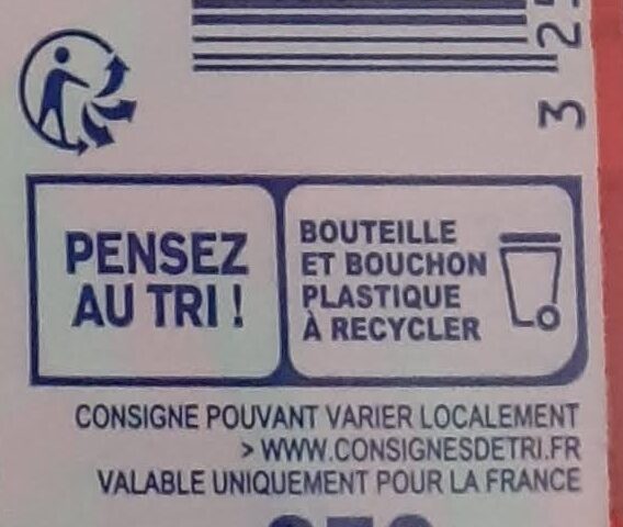 Yaourt à boire fraise - Recycling instructions and/or packaging information - fr