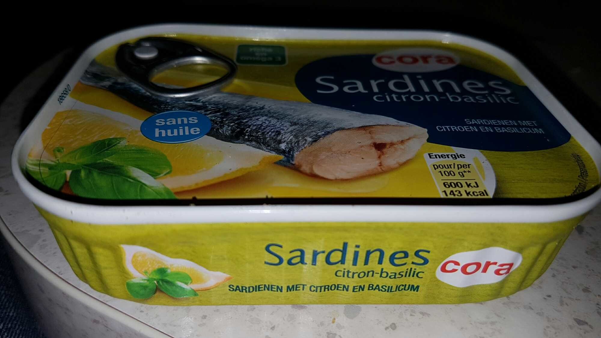 Sardines citron-basilic - Produit