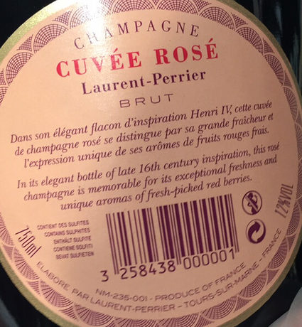 Champagne cuvée rosé brut - Ingredients - fr