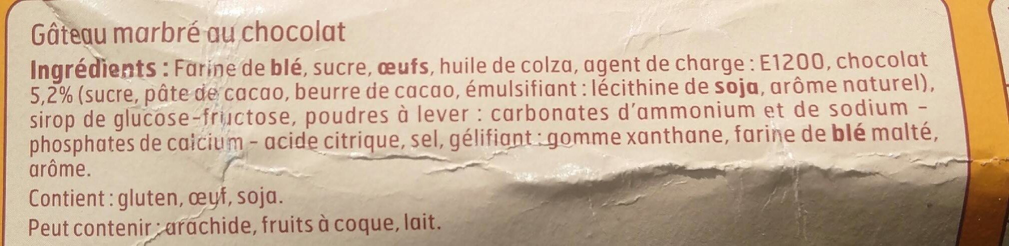 Marbre Chocolat 300G Belle France - Tableau nutritionnel