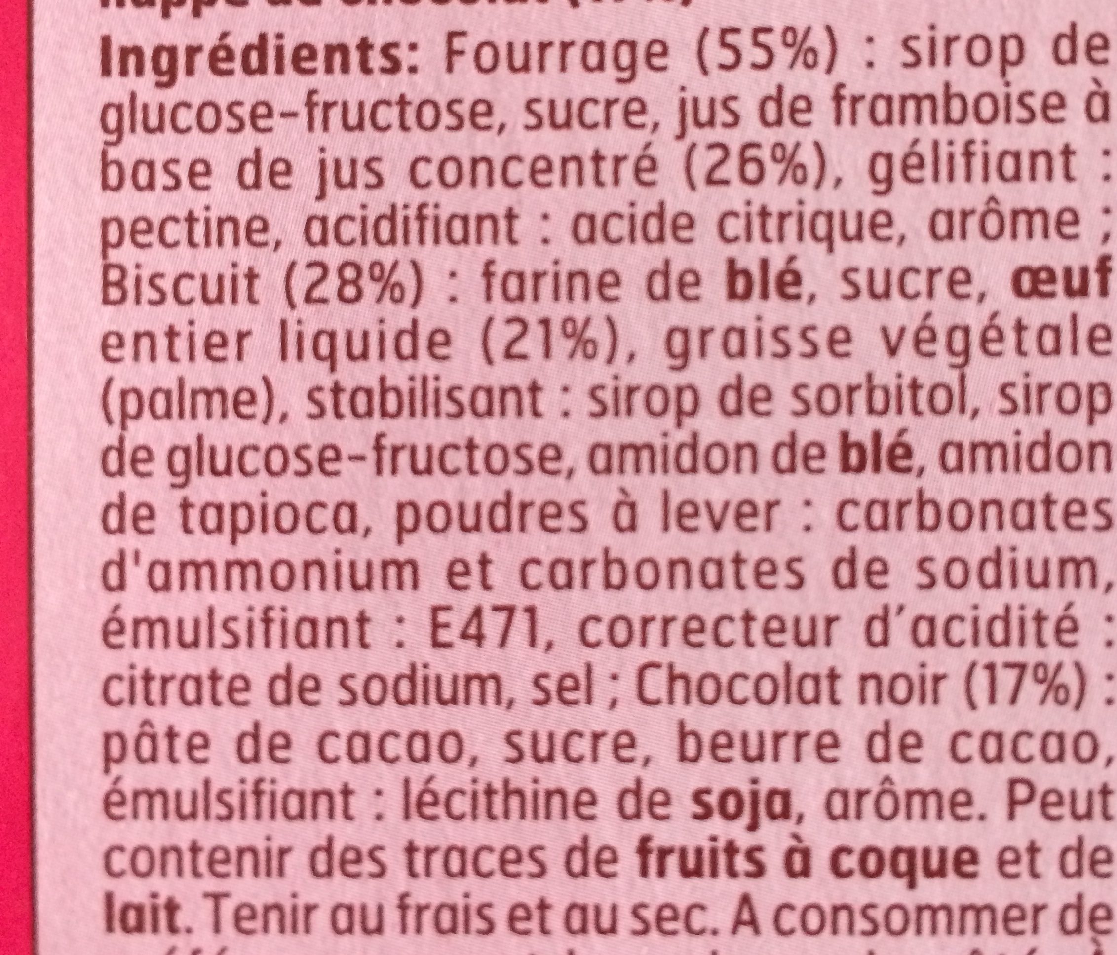 Génoise Framboise - Ingrediënten - fr