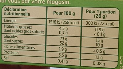 Barquettes fraise - Nutrition facts - fr