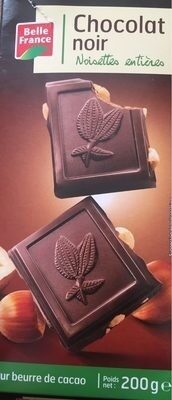 Chocolat noir noisettes entières - Product - fr