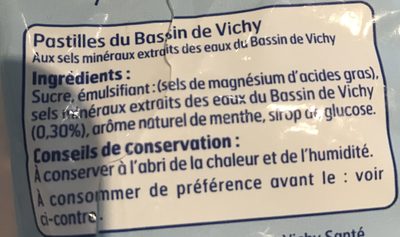 Sac.pastilles Du Bassin De Vichy 230 Belle France - Ingredienser - fr