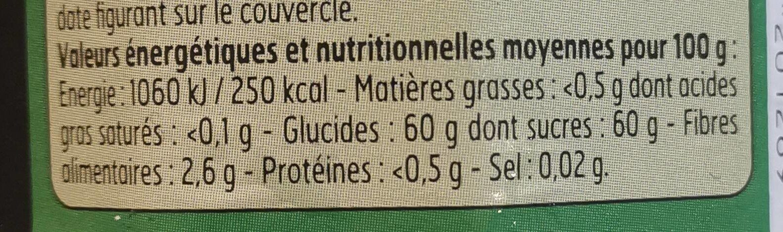 Le réflexe Bio  - Confiture Extra Myrtille sauvage - Nutrition facts - fr