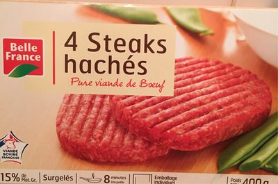 4 steaks haches - Product - fr