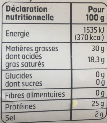 Gouda en Portion - Nutrition facts - fr