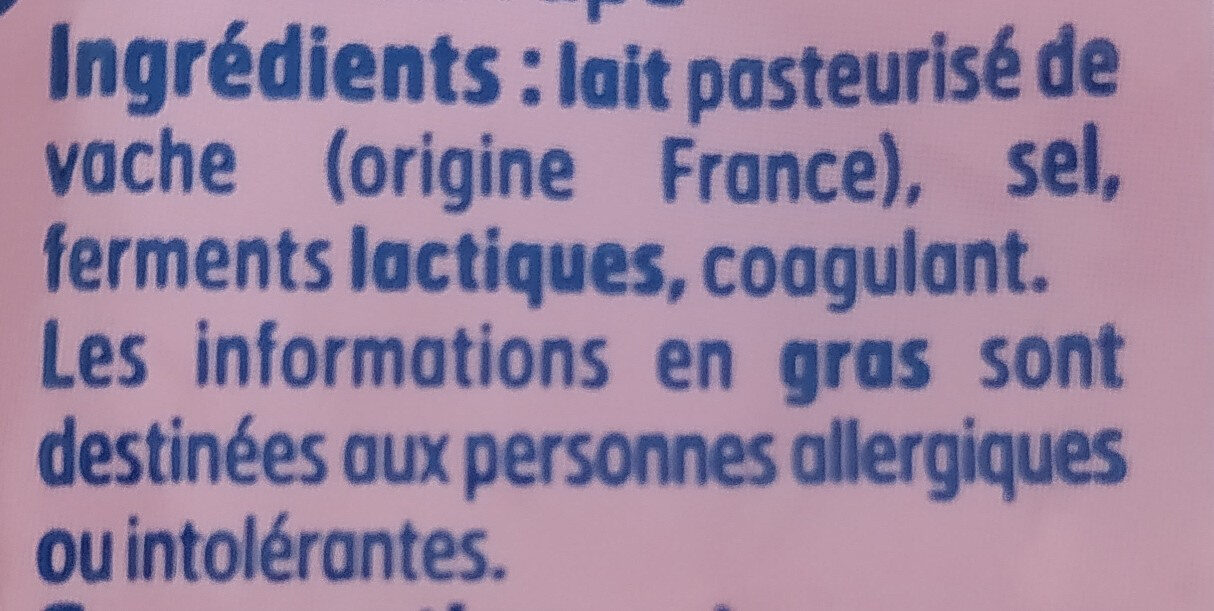 Emmental Français Rapé - Ingrediënten - fr