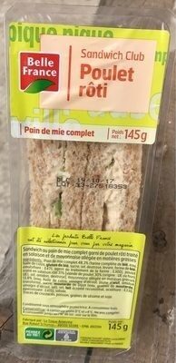 Sandwich Club Poulet Rôti Salade - Product - fr