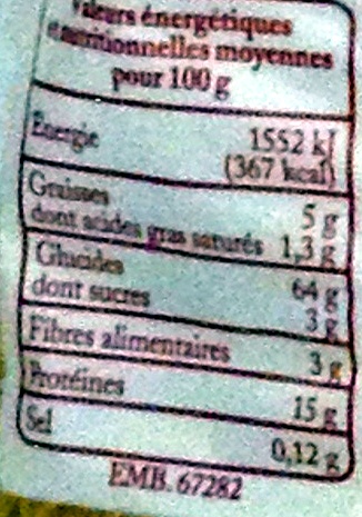 Torsades Pâtes d'Alsace (7  œufs frais au kilo) - Voedingswaarden - fr