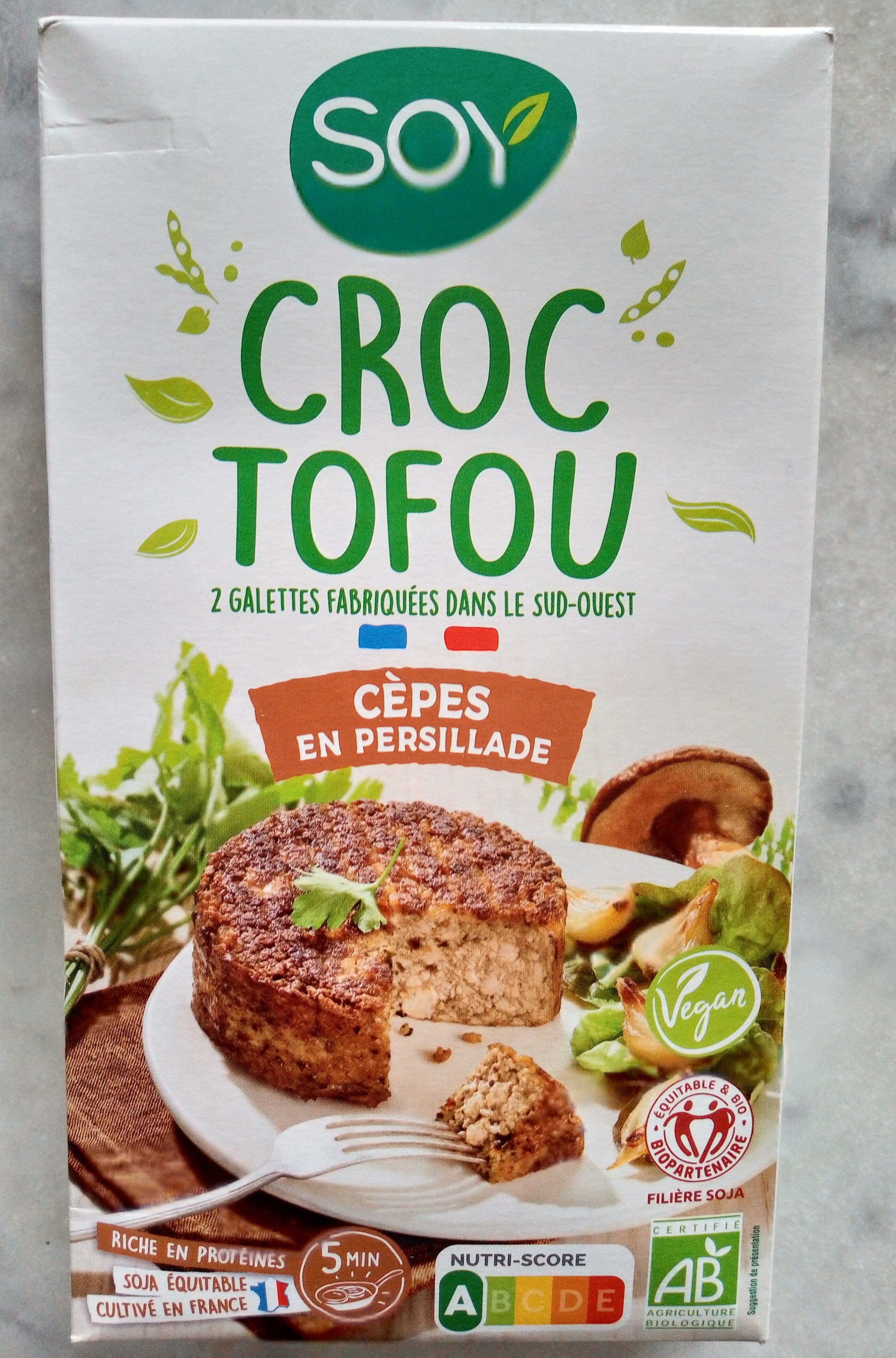 Croc tofou Cèpes en Persillade - Instruction de recyclage et/ou informations d'emballage