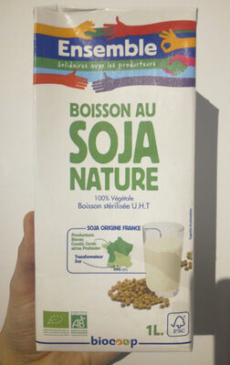 Boisson au soja nature Bio - Nutrition facts - fr