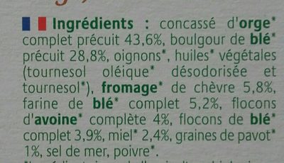 Croc céréal - Ingredients - fr