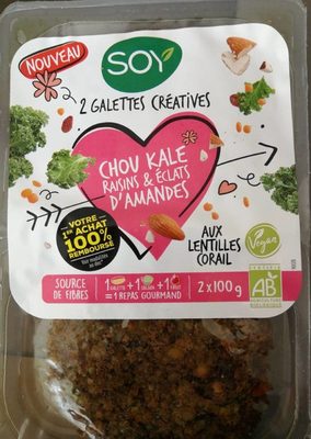 Chou kale raisins & éclats d'amandes aux lentilles corail - Product - fr