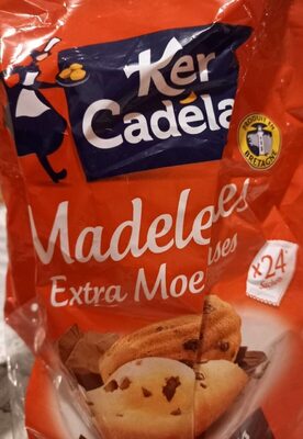 Ker Cadélac - Madeleines Maxi Chocolate chips, 600g (21.2oz) - Product - fr