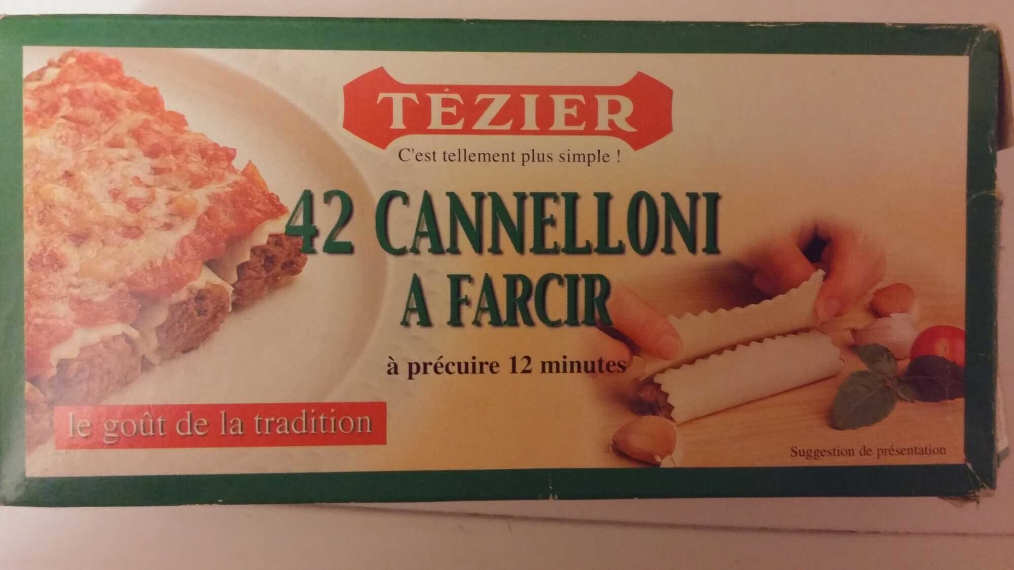42 Cannelloni à farcir - Nutrition facts - fr