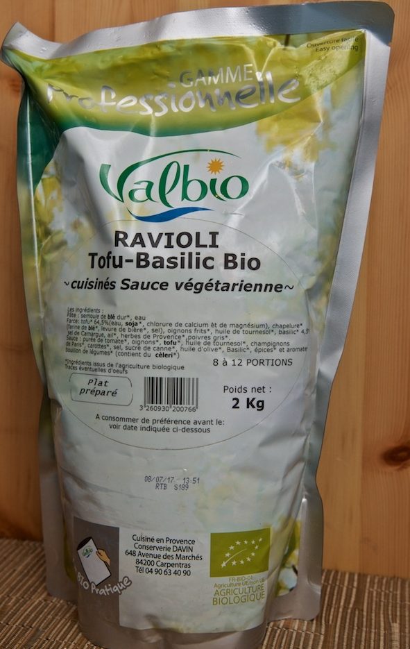 Ravioli Tofu-Basilic-Biologique Sauce Végétarienne - Product - fr