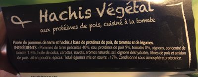 Hachis vegetal - Ingredients - fr